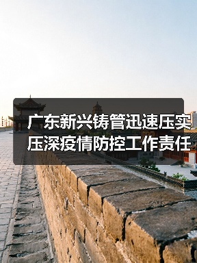 广东新兴铸管迅速压实压深疫情防控工作责任