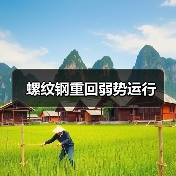 螺纹钢重回弱势运行(图1) 螺纹钢重回弱势运行(图1)