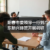 阳春市委领导一行到广东新兴铸管开展调研（图1）