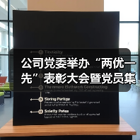 公司党委举办“两优一先”表彰大会暨党员集体“政治生日”活动(图1) 公司党委举办“两优一先”表彰大会暨党员集体“政治生日”活动(图1)