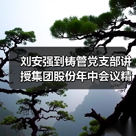 刘安强到铸管党支部讲授集团股份年中会议精神(图1) 刘安强到铸管党支部讲授集团股份年中会议精神(图1)