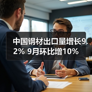 中国钢材出口量增长9.2% 9月环比增10%(图1) 中国钢材出口量增长9.2% 9月环比增10%(图1)