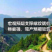 宏观预期支撑螺纹钢价格偏强，限产预期能否缓解需求疲软？（图1）