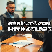 铸管股份党委传达周群讲话精神 如何推动高效落地（图3）