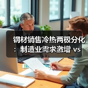 钢材销售冷热两极分化：制造业需求激增 vs 建筑钢材遇冷（图1）
