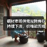 钢材市场供需双降库存持续下滑,价格能否维持高位?(图1) 钢材市场供需双降库存持续下滑,价格能否维持高位?(图1)