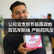 公司党支部节前廉政教育筑牢防线 严防四风反弹（图4）