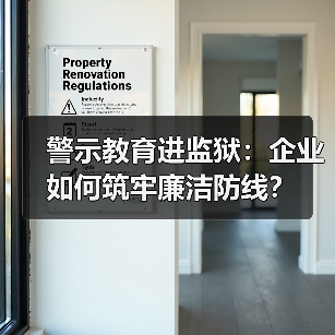 警示教育进监狱：企业如何筑牢廉洁防线？（图1）