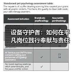 设备守护者：如何在平凡岗位践行奉献与责任（图2）