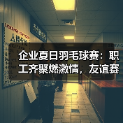 企业夏日羽毛球赛：职工齐聚燃激情，友谊赛出拼搏精神（图4）