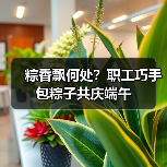 粽香飘何处?职工巧手包粽子共庆端午(图1) 粽香飘何处?职工巧手包粽子共庆端午(图1)